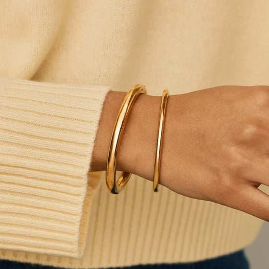 Chunky Bangle Set | 18ct Gold Plated Bracelets Missoma 