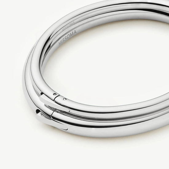 Chunky Bangle Set | Platinum Plated Bracelets Missoma 