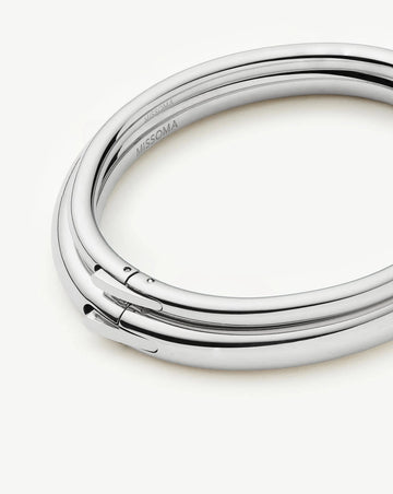 Chunky Bangle Set | Platinum Plated Bracelets Missoma 