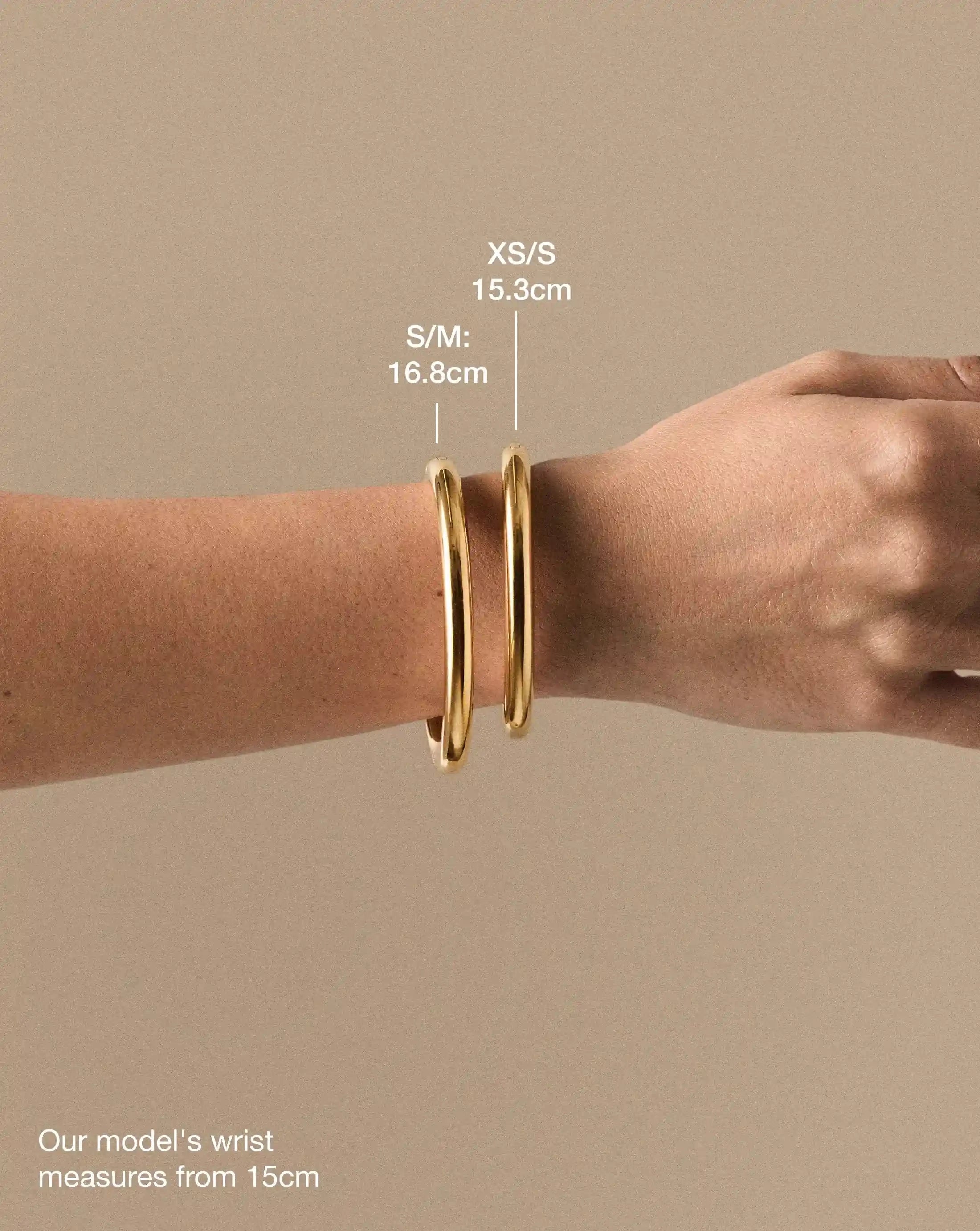 Chunky Round Hinged Bangle | 18ct Gold Plated Bracelets Missoma 