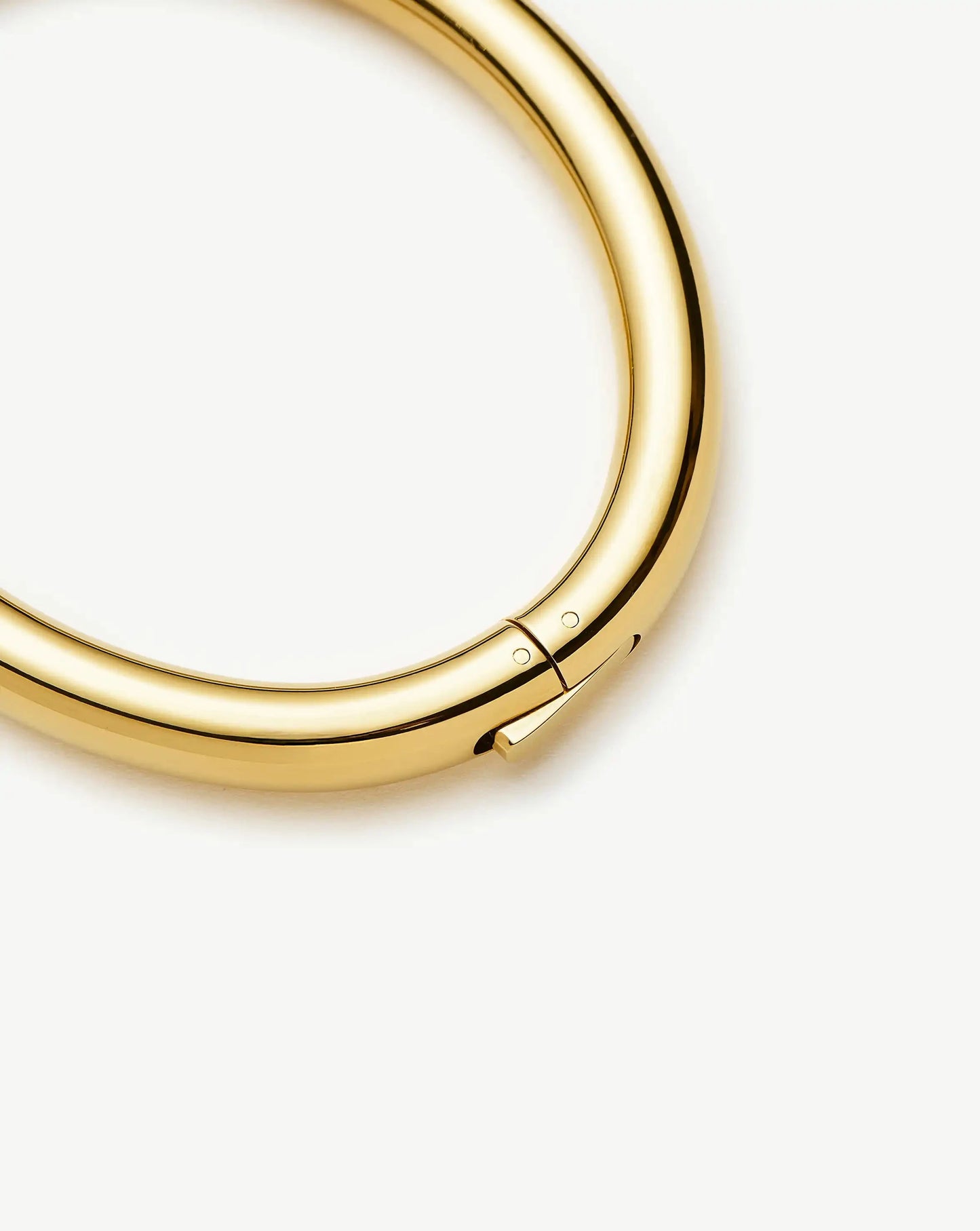 Chunky Round Hinged Bangle | 18ct Gold Plated Bracelets Missoma 