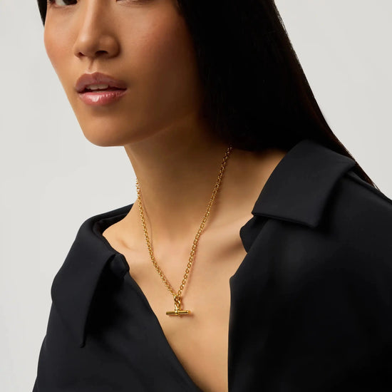 Chunky T-Bar Chain Necklace | 18ct Gold Plated Necklaces Missoma 