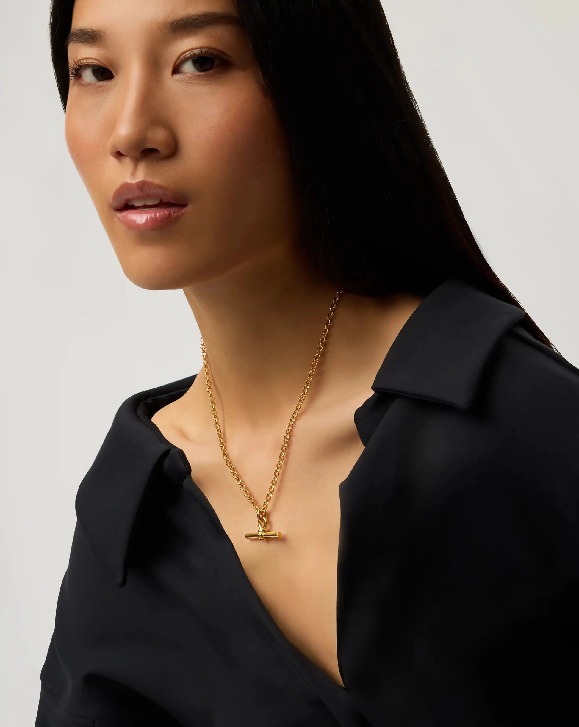 Chunky T-Bar Chain Necklace | 18ct Gold Plated Necklaces Missoma 