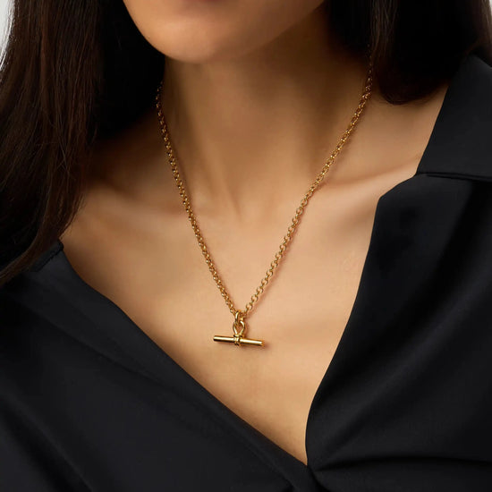 Chunky T-Bar Chain Necklace | 18ct Gold Plated Necklaces Missoma 