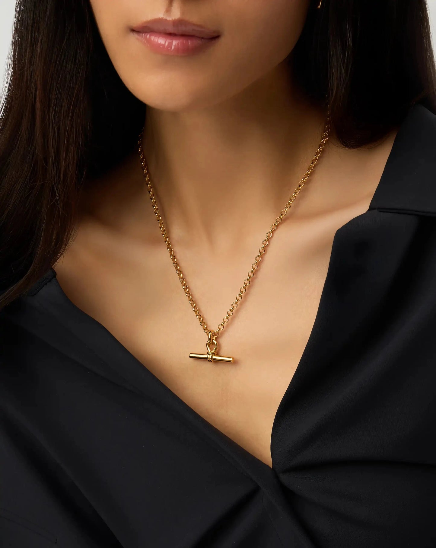 Chunky T-Bar Chain Necklace | 18ct Gold Plated Necklaces Missoma 