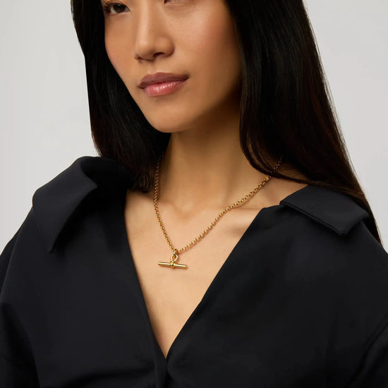 Chunky T-Bar Chain Necklace | 18ct Gold Plated Necklaces Missoma 
