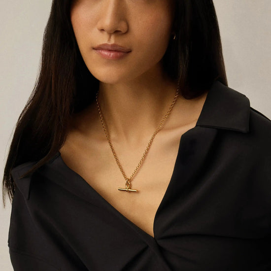 Chunky T-Bar Chain Necklace | 18ct Gold Plated Necklaces Missoma 