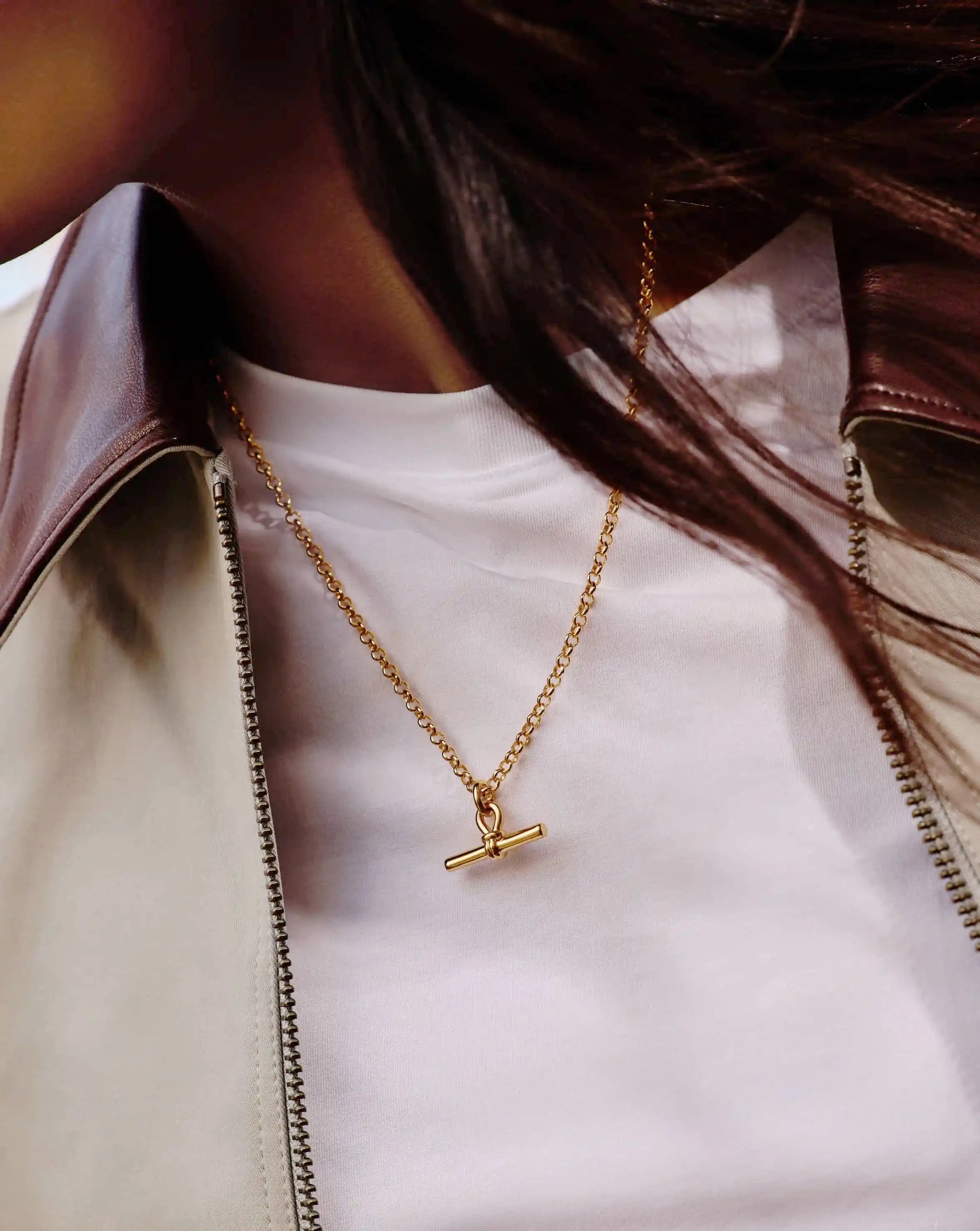 Chunky T-Bar Chain Necklace | 18ct Gold Plated Necklaces Missoma 