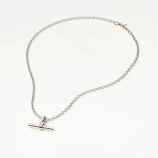 Chunky T-Bar Chain Necklace | Silver Plated Necklaces Missoma 