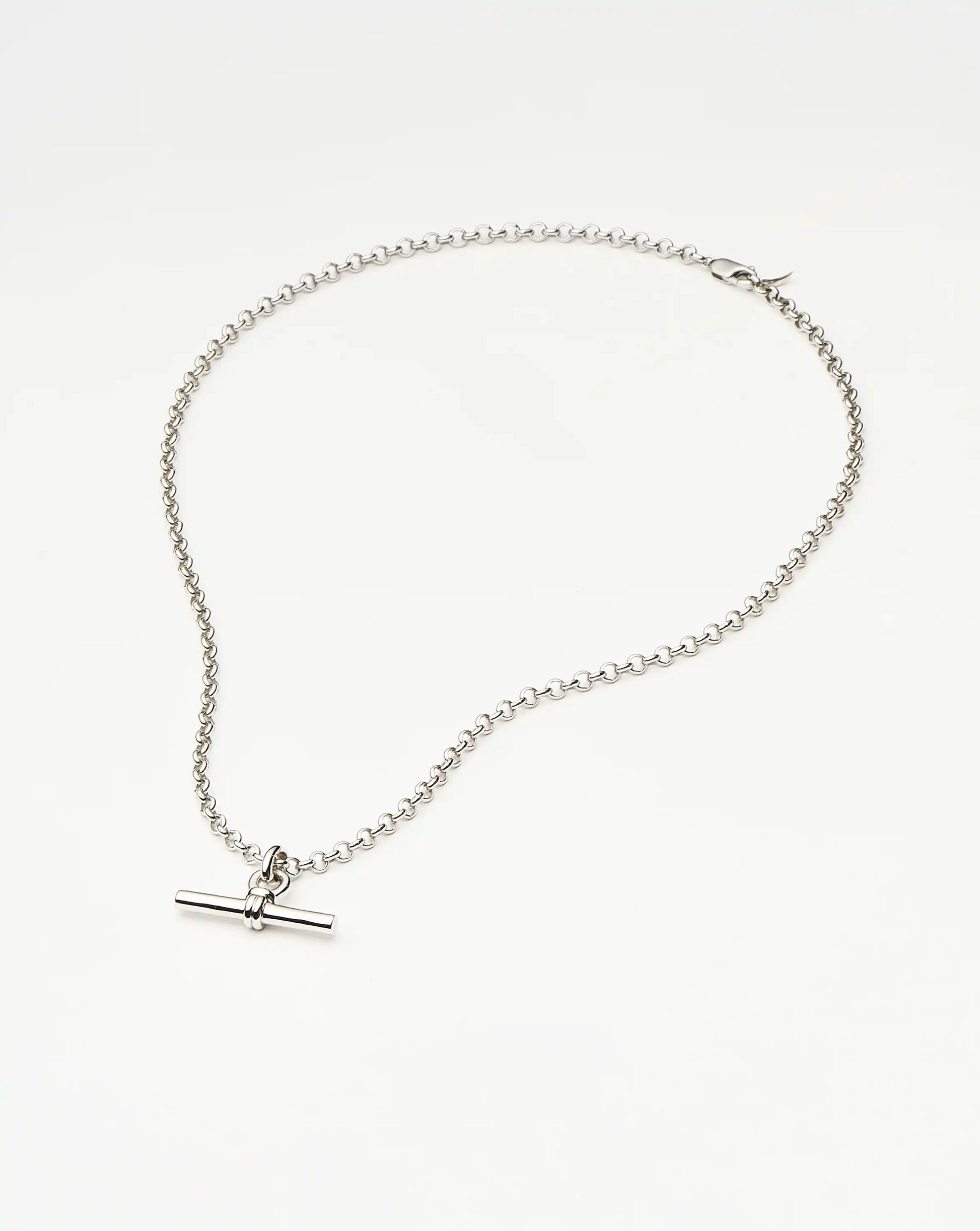 Chunky T-Bar Chain Necklace | Silver Plated Necklaces Missoma 