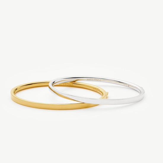 Classic Hinged Bangle | Sterling Silver Bracelets Missoma 