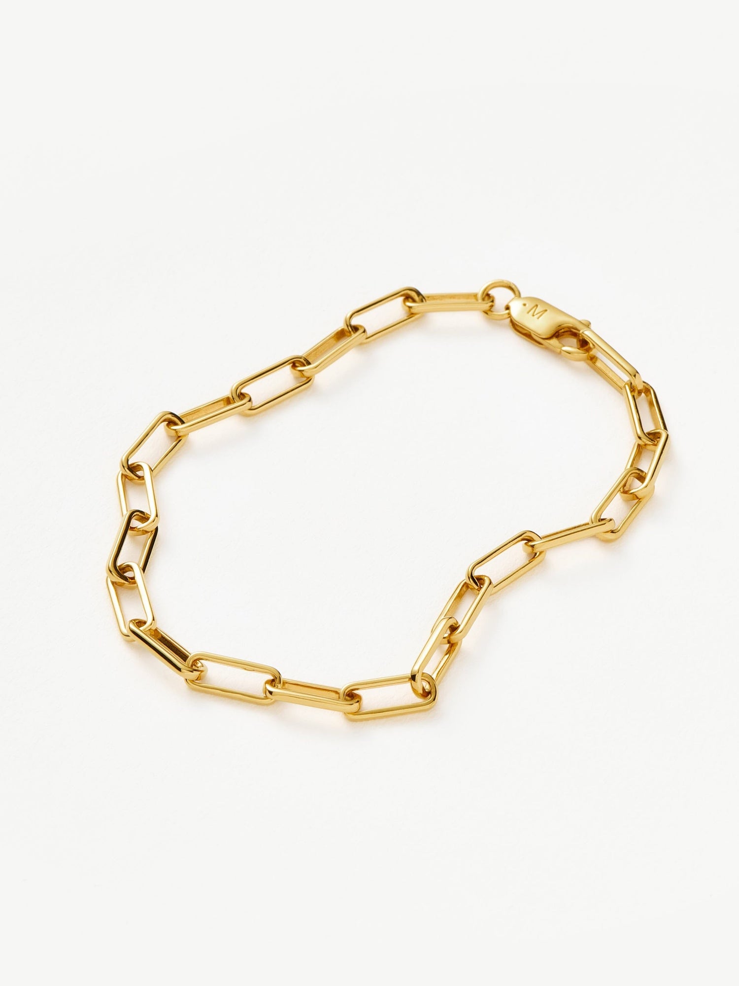 Classic Mini Paperclip Chain Bracelet | 18ct Gold Plated Bracelets Missoma 