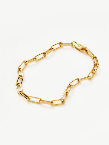 Classic Mini Paperclip Chain Bracelet | 18ct Gold Plated Bracelets Missoma 