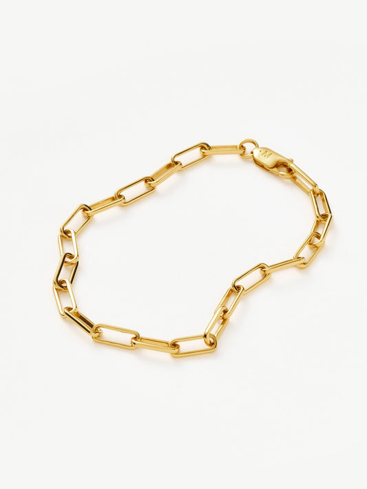 Classic Mini Paperclip Chain Bracelet | 18ct Gold Plated Bracelets Missoma 