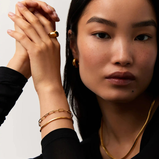 Classic Mini Paperclip Chain Bracelet | 18ct Gold Plated Bracelets Missoma 