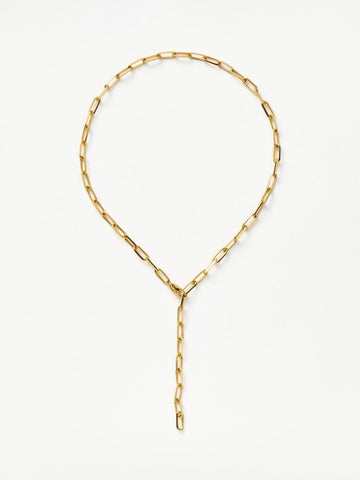 Classic Mini Short Paperclip Chain Necklace | 18ct Gold Plated Necklaces Missoma 