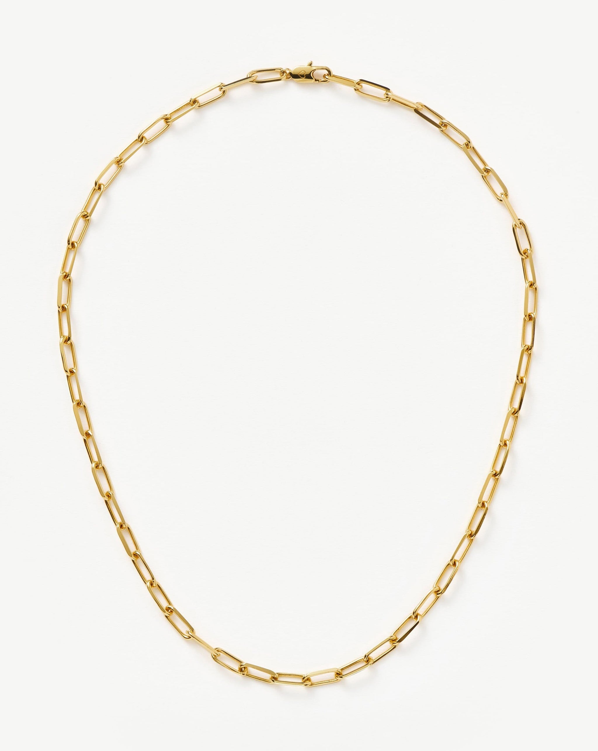 Classic Mini Short Paperclip Chain Necklace | 18ct Gold Plated Necklaces Missoma 