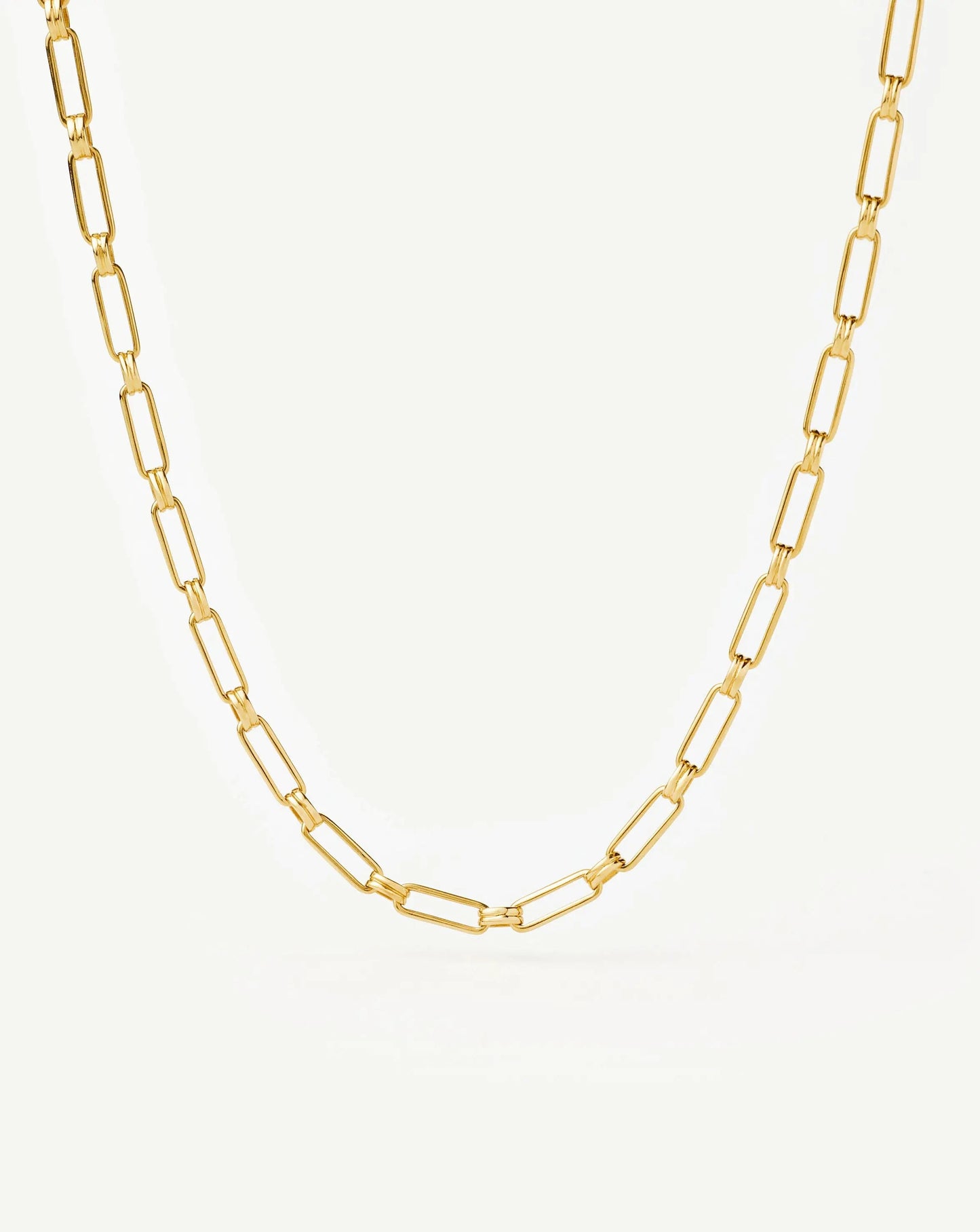 Classic Mini Short Paperclip Chain Necklace | 18ct Gold Plated Necklaces Missoma 