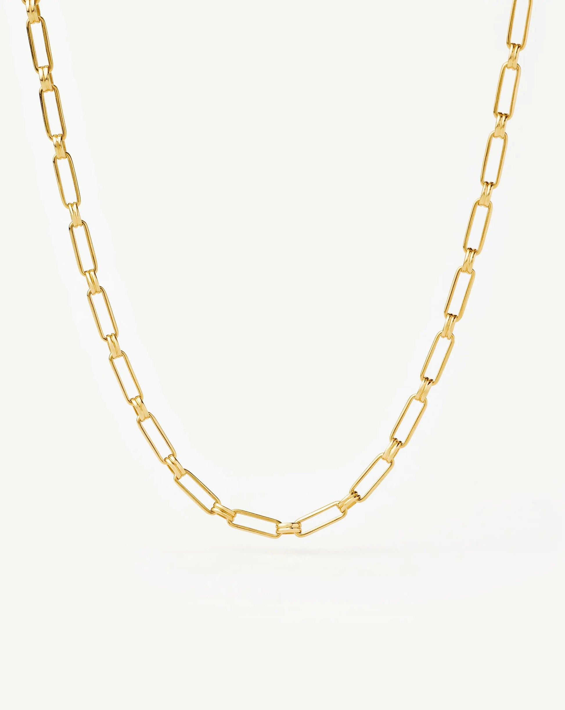 Classic Mini Short Paperclip Chain Necklace | 18ct Gold Plated Necklaces Missoma 