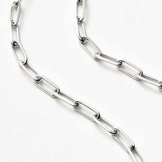 Classic Mini Short Paperclip Chain Necklace | Silver Plated Necklaces Missoma 