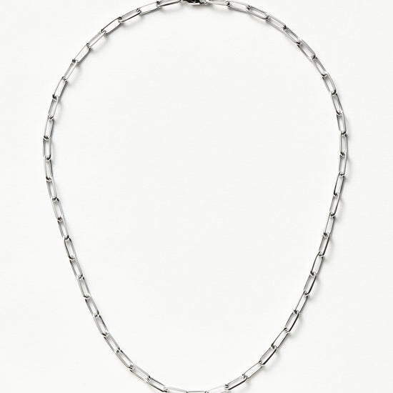 Classic Mini Short Paperclip Chain Necklace | Silver Plated Necklaces Missoma 
