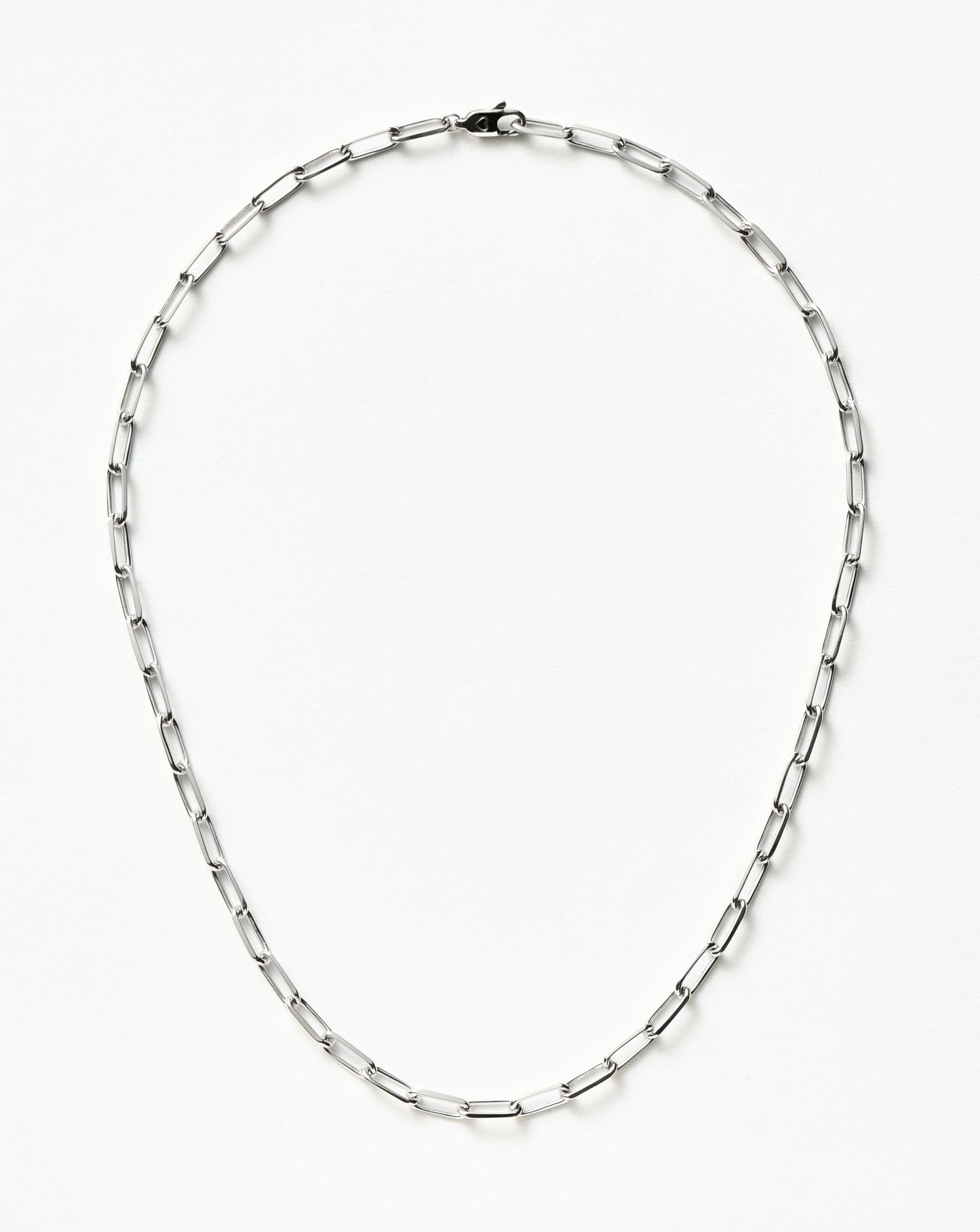 Classic Mini Short Paperclip Chain Necklace | Silver Plated Necklaces Missoma 