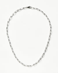 Classic Mini Short Paperclip Chain Necklace | Silver Plated Necklaces Missoma 