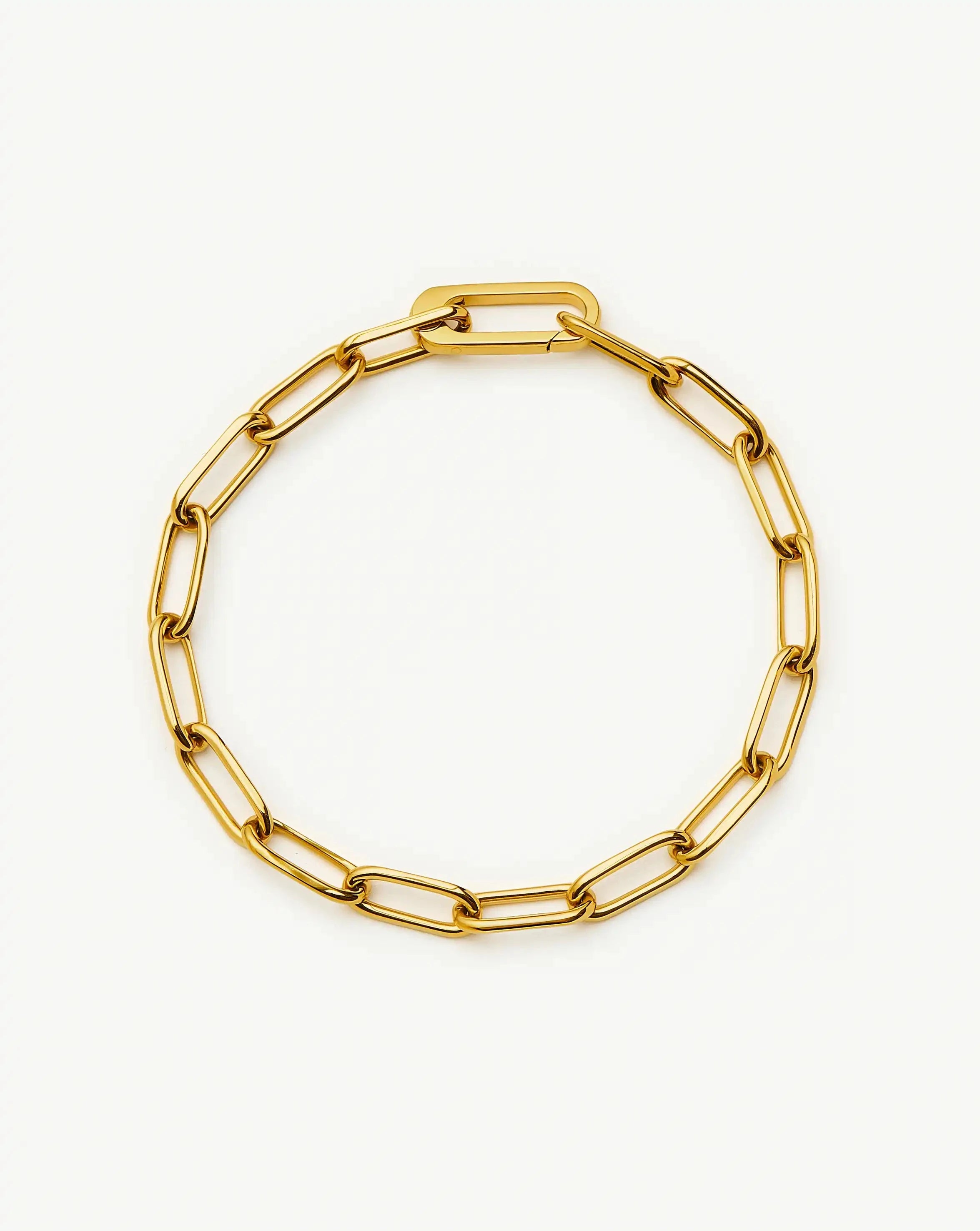 Classic Paperclip Chain Bracelet | 18ct Gold Plated Bracelets Missoma 