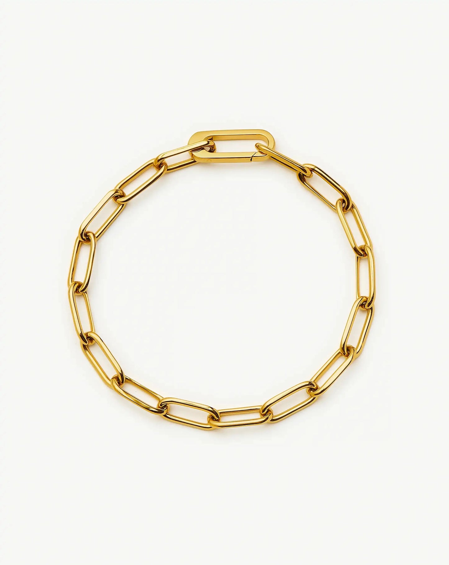 Classic Paperclip Chain Bracelet | 18ct Gold Plated Bracelets Missoma 