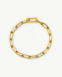 Classic Paperclip Chain Bracelet | 18ct Gold Plated Bracelets Missoma 