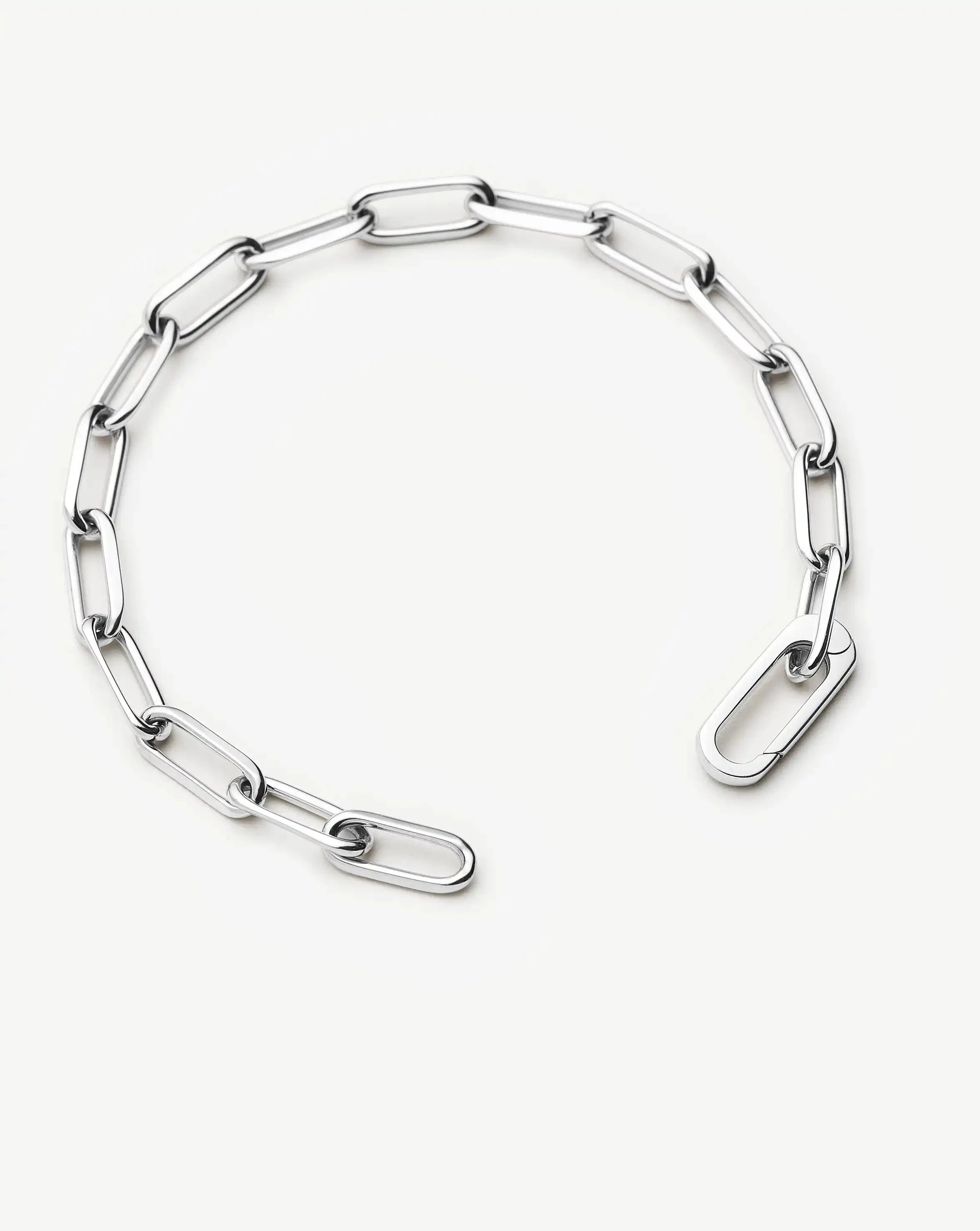 Classic Paperclip Chain Bracelet | Platinum Plated Bracelets Missoma 