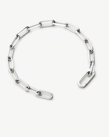 Classic Paperclip Chain Bracelet | Platinum Plated Bracelets Missoma 