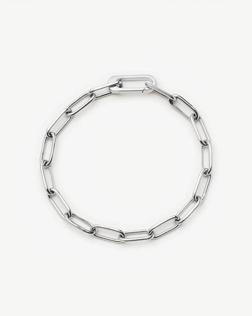 Classic Paperclip Chain Bracelet | Platinum Plated Bracelets Missoma 