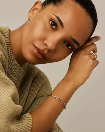 Classic Paperclip Chain Bracelet | Platinum Plated Bracelets Missoma 