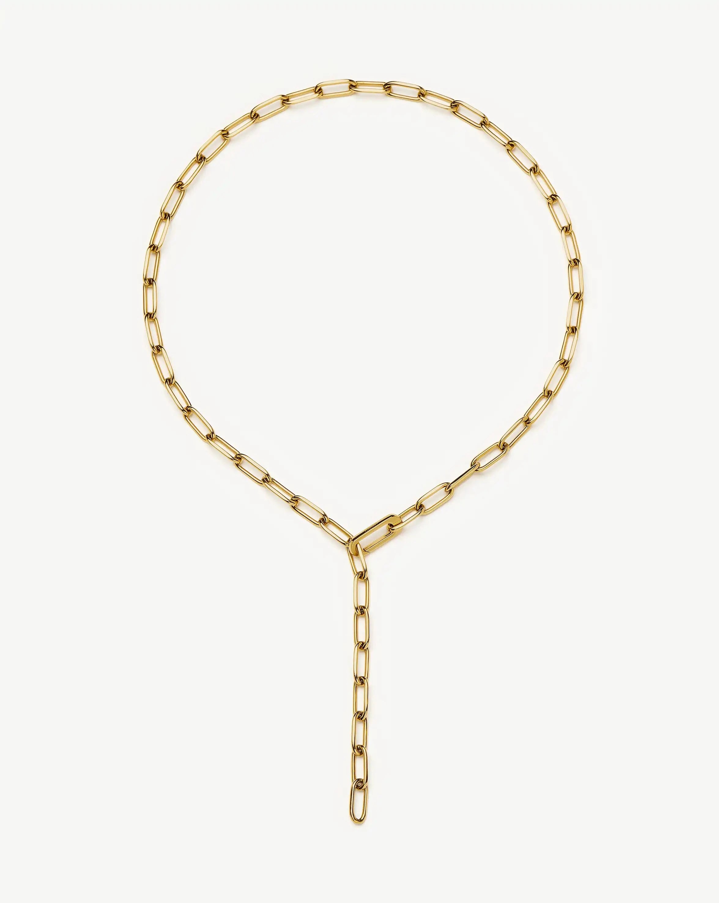 Classic Paperclip Chain Necklace | 18ct Gold Plated Necklaces Missoma 