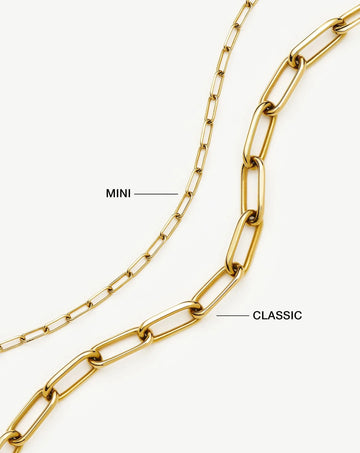 Classic Paperclip Chain Necklace | 18ct Gold Plated Necklaces Missoma 