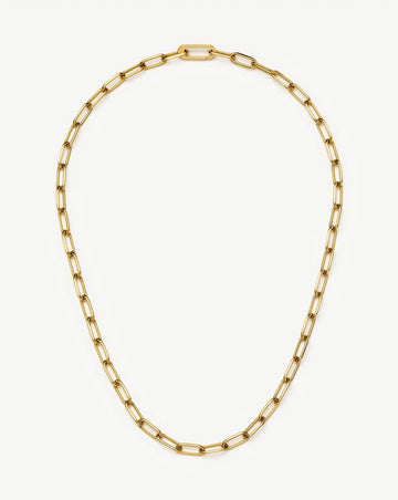 Classic Paperclip Chain Necklace | 18ct Gold Plated Necklaces Missoma 