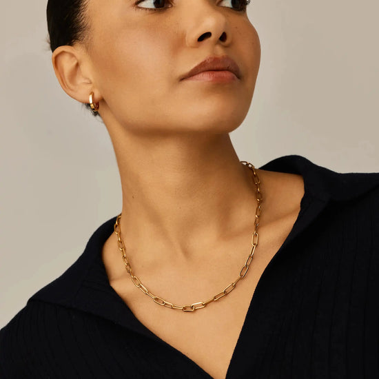 Classic Paperclip Chain Necklace | 18ct Gold Plated Necklaces Missoma 