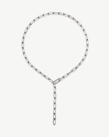 Classic Paperclip Chain Necklace | Platinum Plated Necklaces Missoma 