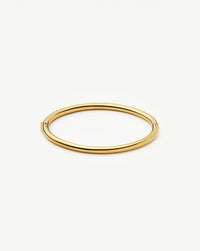 Classic Round Hinged Bangle | 18ct Gold Plated Bracelets Missoma 
