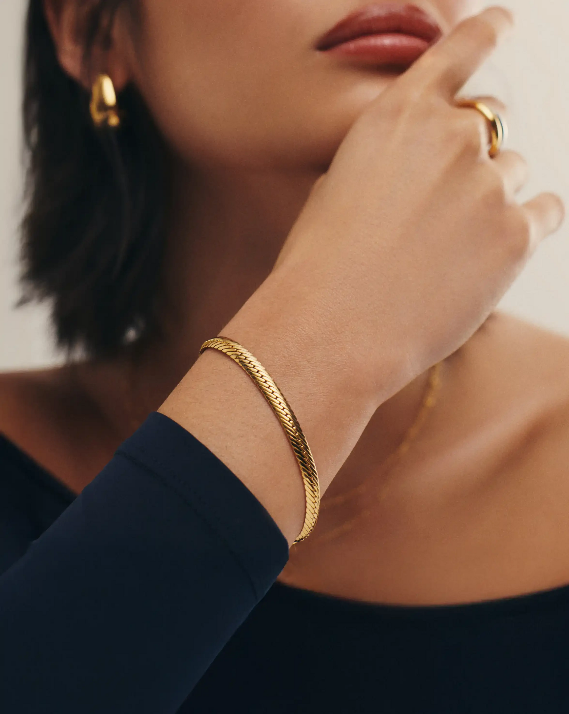 Classic Snake Chain Bracelet | 18ct Gold Plated Bracelets Missoma 
