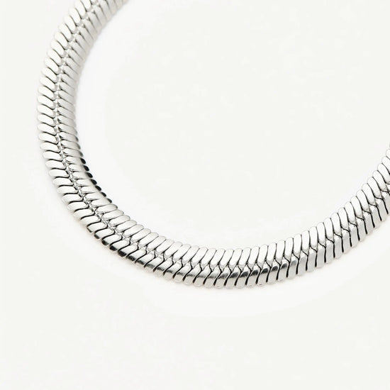 Classic Snake Chain Bracelet | Platinum Plated Bracelets Missoma 