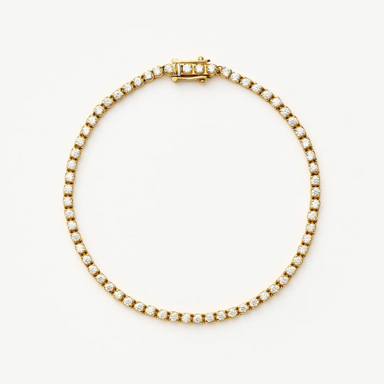 Classic Tennis Bracelet | 18ct Gold Vermeil Cubic Zirconia Bracelets Missoma 