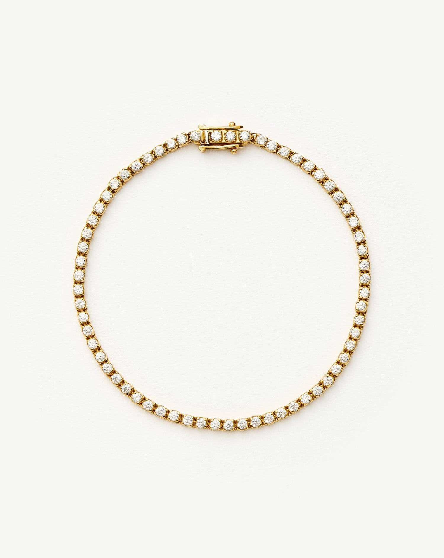 Classic Tennis Bracelet | 18ct Gold Vermeil Cubic Zirconia Bracelets Missoma 