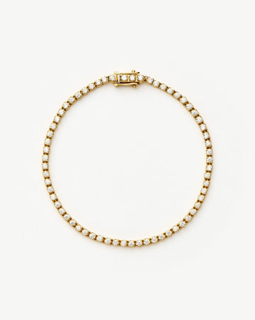 Classic Tennis Bracelet | 18ct Gold Vermeil Cubic Zirconia Bracelets Missoma 