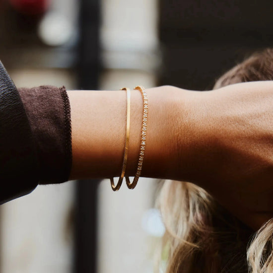 Classic Tennis Bracelet | 18ct Gold Vermeil Cubic Zirconia Bracelets Missoma 