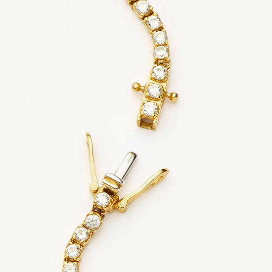 Classic Tennis Bracelet | 18ct Gold Vermeil Cubic Zirconia Bracelets Missoma 