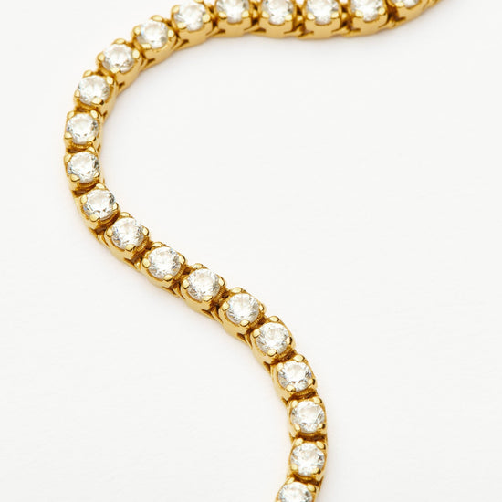 Classic Tennis Bracelet | 18ct Gold Vermeil Cubic Zirconia Bracelets Missoma 
