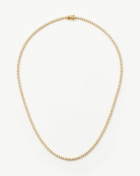 Classic Tennis Necklace | 18ct Gold Vermeil Cubic Zirconia Necklaces Missoma 