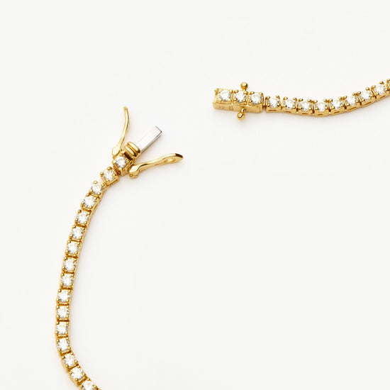 Classic Tennis Necklace | 18ct Gold Vermeil Cubic Zirconia Necklaces Missoma 